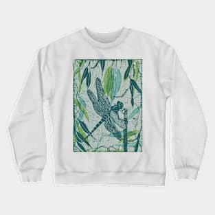 Dragonfly on Willow Crewneck Sweatshirt